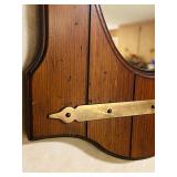 Vintage Wood Wall Mirror