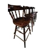 Four Fabulous Vintage Ethan Allen Bar Stools
