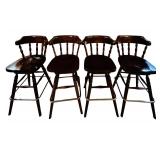 Four Fabulous Vintage Ethan Allen Bar Stools
