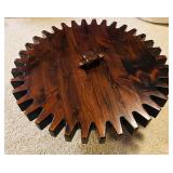 Vintage Ethan Allen Pine Gear / Cog Coffee Table