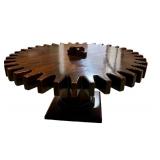 Vintage Ethan Allen Pine Gear / Cog Coffee Table