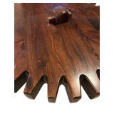 Vintage Ethan Allen Pine Gear / Cog Coffee Table