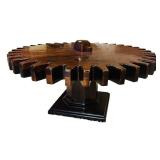 Vintage Ethan Allen Pine Gear / Cog Coffee Table