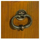 Stylish and Petite Vintage Wooden Armoire