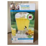 Three Gallon Beverage Dispenser with Cooling Cylinder