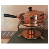 Vintage Copper and Brass Chafing Dish