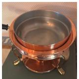 Vintage Copper and Brass Chafing Dish