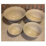 Roseville Friendship Pottery Nesting Bowls (4)