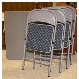 Card Table with Four Chairs