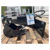 SDLANCH Mini Skid Steer Digger Arm - Hydraulic Excavator Attachment with Bucket SDLANCH Mini Skid Steer Digger Arm - Hydraulic Excavator Attachment with Bucket