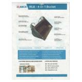 SDLANCH 4-in-1 Bucket for Mini Skid Steer SDLANCH 4-in-1 Bucket for Mini Skid Steer