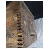 VINTAGE / ANTIQUE AMMO BOX W/ VINTAGE DECOY VINTAGE / ANTIQUE AMMO BOX W/ VINTAGE DECOY