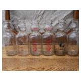 SET OF 6 CREAM TOP MILK BOTTLES AND METAL MILK BOTTLE CARRIER SET OF 6 CREAM TOP MILK BOTTLES AND METAL MILK BOTTLE CARRIER