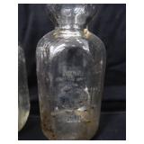 SET OF 6 CREAM TOP MILK BOTTLES AND METAL MILK BOTTLE CARRIER SET OF 6 CREAM TOP MILK BOTTLES AND METAL MILK BOTTLE CARRIER