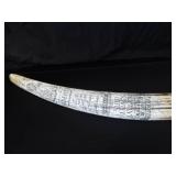 SCRIMSHAW POSSIBLE WALRUS TUSK? SCRIMSHAW POSSIBLE WALRUS TUSK?