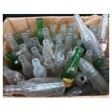 HUGE BOX OF ASSORTED VINTAGE GLASS BOTTLES HUGE BOX OF ASSORTED VINTAGE GLASS BOTTLES