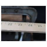 POWER HACK SAW ON HEAVY DUTY WOOD BENCH POWER HACK SAW ON HEAVY DUTY WOOD BENCH