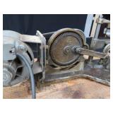 POWER HACK SAW ON HEAVY DUTY WOOD BENCH POWER HACK SAW ON HEAVY DUTY WOOD BENCH
