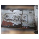 POWER HACK SAW ON HEAVY DUTY WOOD BENCH POWER HACK SAW ON HEAVY DUTY WOOD BENCH