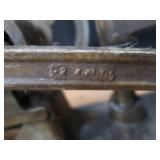 POWER HACK SAW ON HEAVY DUTY WOOD BENCH POWER HACK SAW ON HEAVY DUTY WOOD BENCH