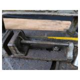 POWER HACK SAW ON HEAVY DUTY WOOD BENCH POWER HACK SAW ON HEAVY DUTY WOOD BENCH