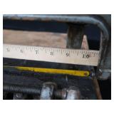 POWER HACK SAW ON HEAVY DUTY WOOD BENCH POWER HACK SAW ON HEAVY DUTY WOOD BENCH