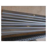METAL SHELVING UNIT WITH 4 SHELVES. METAL SHELVING UNIT WITH 4 SHELVES.
