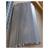 METAL SHELVING UNIT WITH 4 SHELVES. METAL SHELVING UNIT WITH 4 SHELVES.