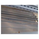 METAL SHELVING UNIT WITH 4 SHELVES. METAL SHELVING UNIT WITH 4 SHELVES.