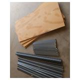 METAL SHELVING UNIT WITH 4 SHELVES. METAL SHELVING UNIT WITH 4 SHELVES.