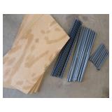 METAL SHELVING UNIT WITH 5 SHELVES. METAL SHELVING UNIT WITH 5 SHELVES.