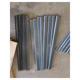METAL SHELVING UNIT WITH 5 SHELVES. METAL SHELVING UNIT WITH 5 SHELVES.