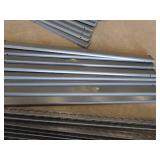 METAL SHELVING UNIT WITH 5 SHELVES. METAL SHELVING UNIT WITH 5 SHELVES.
