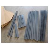 METAL SHELVING UNIT WITH 6 SHELVES. METAL SHELVING UNIT WITH 6 SHELVES.