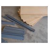 METAL SHELVING UNIT WITH 6 SHELVES. METAL SHELVING UNIT WITH 6 SHELVES.