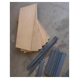 METAL SHELVING UNIT WITH 6 SHELVES. METAL SHELVING UNIT WITH 6 SHELVES.