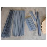 METAL SHELVING UNIT WITH 6 SHELVES. METAL SHELVING UNIT WITH 6 SHELVES.
