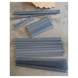 METAL SHELVING UNIT WITH 6 SHELVES. METAL SHELVING UNIT WITH 6 SHELVES.