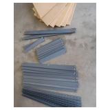 METAL SHELVING UNIT WITH 6 SHELVES. METAL SHELVING UNIT WITH 6 SHELVES.