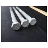 NEW THREADED LONG HEX BOLTS, NEW THREADED LONG HEX BOLTS,