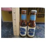 BOX OF ANTIQUE / VINTAGE BOTTLES PLUS 2 MINI PABST BLUE RIBBON BOTTLES BOX OF ANTIQUE / VINTAGE BOTTLES PLUS 2 MINI PABST BLUE RIBBON BOTTLES