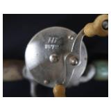 3 VINTAGE FISHING RODS AND REELS 3 VINTAGE FISHING RODS AND REELS