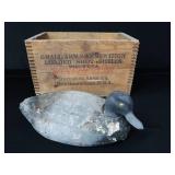 VINTAGE CLINTON DECOY / WINCHESTER AMMO BOX VINTAGE CLINTON DECOY / WINCHESTER AMMO BOX