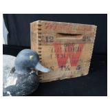 VINTAGE CLINTON DECOY / WINCHESTER AMMO BOX VINTAGE CLINTON DECOY / WINCHESTER AMMO BOX