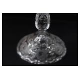 GORGEOUS ETCHED CRYSTAL LIDDED CANDY DISH GORGEOUS ETCHED CRYSTAL LIDDED CANDY DISH