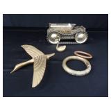 MARX TIN WIND - UP TRACTOR / VINTAGE BRASS MARX TIN WIND - UP TRACTOR / VINTAGE BRASS