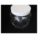 CASE OF NEW 1/2 GALLON GLASS JARS WITH PLASTIC LIDS CASE OF NEW 1/2 GALLON GLASS JARS WITH PLASTIC LIDS