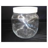 CASE OF NEW 1/2 GALLON GLASS JARS WITH PLASTIC LIDS CASE OF NEW 1/2 GALLON GLASS JARS WITH PLASTIC LIDS