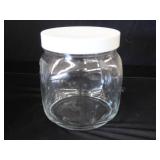 CASE OF NEW 1/2 GALLON GLASS JARS WITH PLASTIC LIDS CASE OF NEW 1/2 GALLON GLASS JARS WITH PLASTIC LIDS