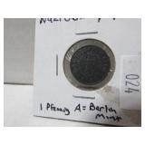 Germany 1 Pfennig A Germany 1 Pfennig A